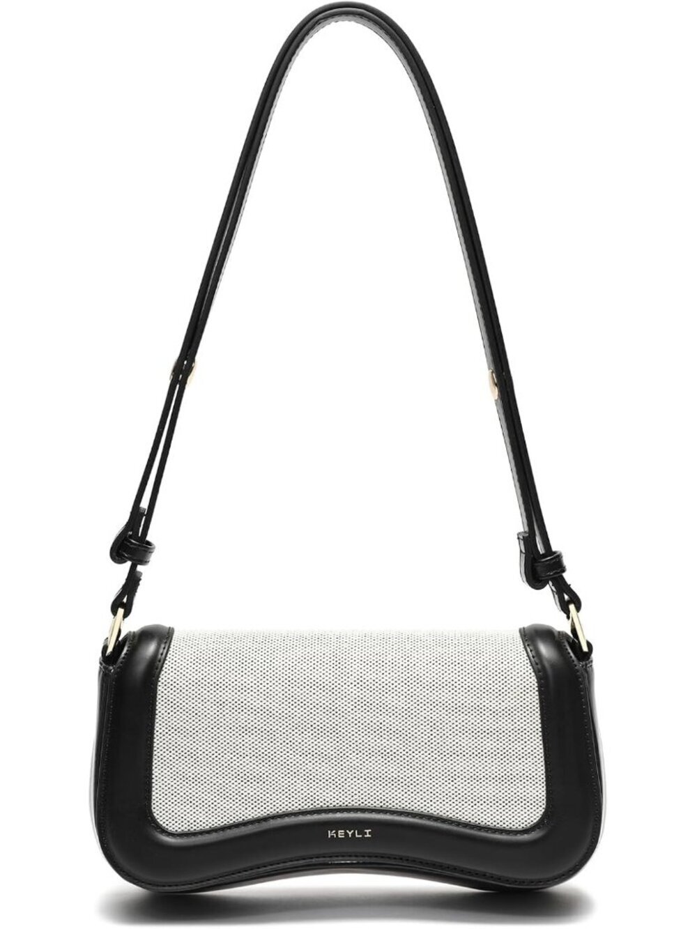 Womens Black khaki Cross-body Purse Waterproof Leather Small Clutch Shoulder Bag